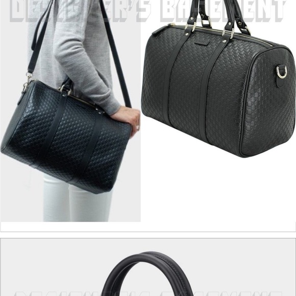 Vintage Authentic Black Gucci Guccissima (embossed) see additional info - Picture 6 of 8